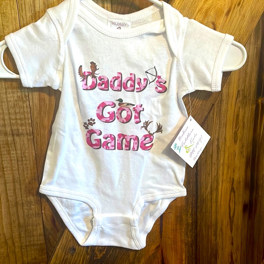 Daddy’s Got Game onsie